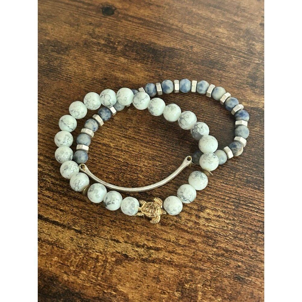 Turtle & Beaded Bracelets (d) - Picture 3 of 3